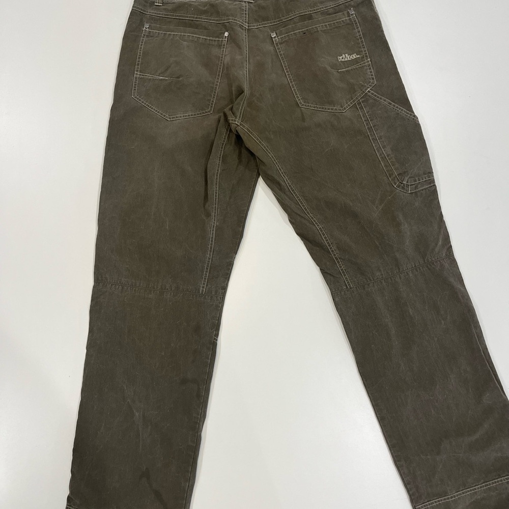 KUHL Revolvr Performance Lightweight Pants Gray Green Vintage Wash | Mens 36x34 - Picture 2 of 12